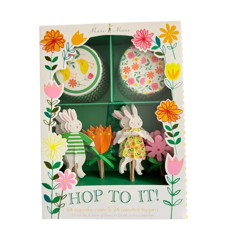 Meri Meri HOP TO IT Easter 24 Cupcake Kit